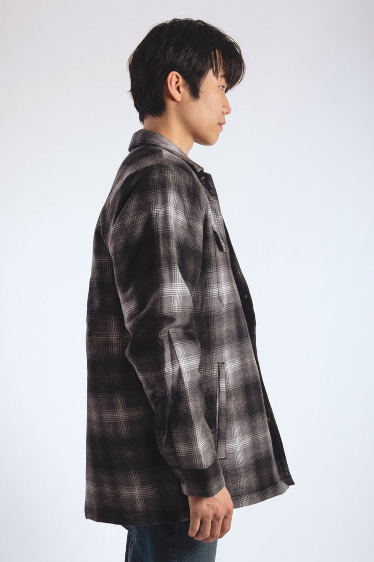 Insulated Plaid Shirt Jacket - ALL