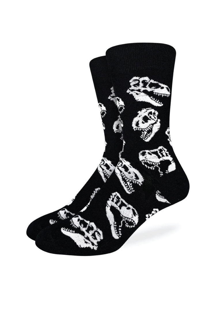 Dino Skulls Sock - BLK