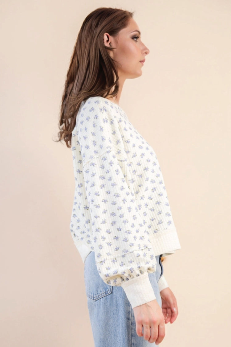 Ditsy Floral Sweatshirt - CRM