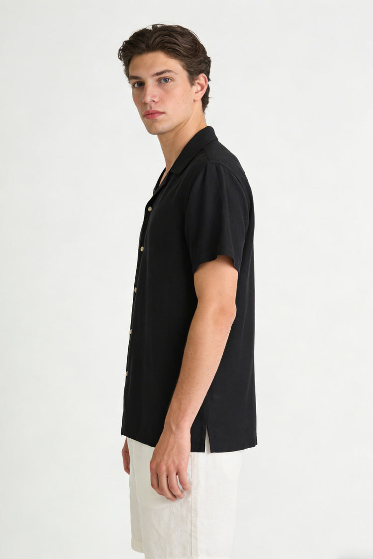 Eliana Short Sleeve Shirt - BLK