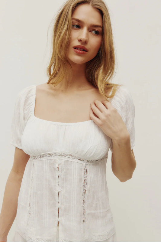 Elyna Peplum Top - IVR