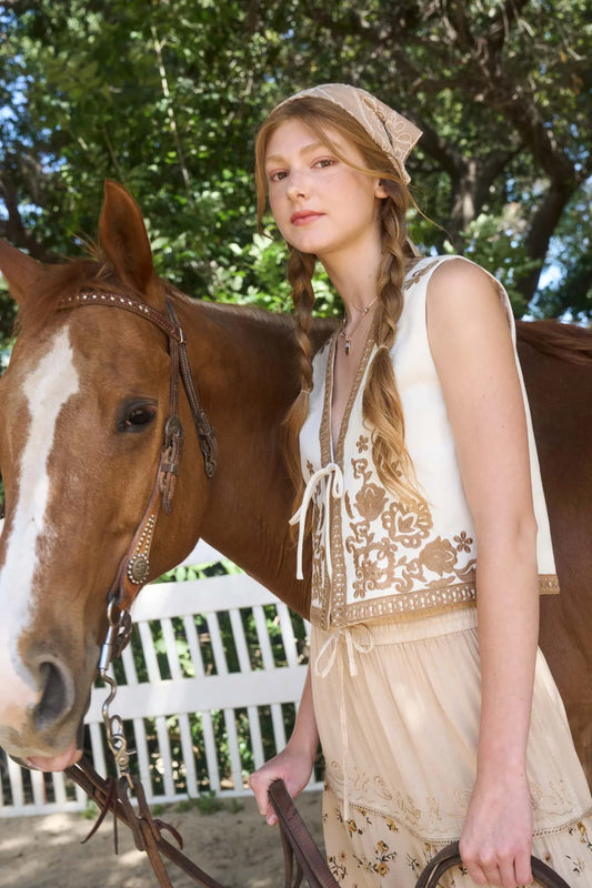 Embroidered Vest - ECR