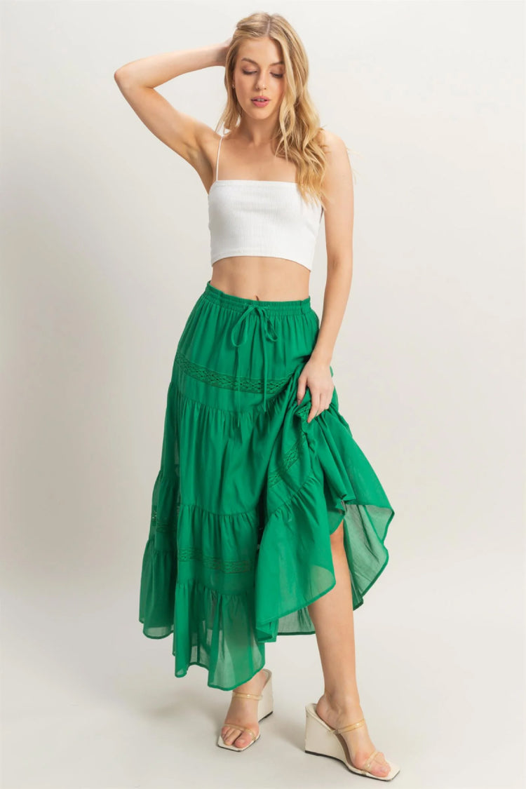 Esmeralda Maxi Skirt - GRN
