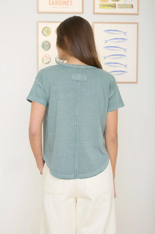 Exposed Seam Tee - GRN