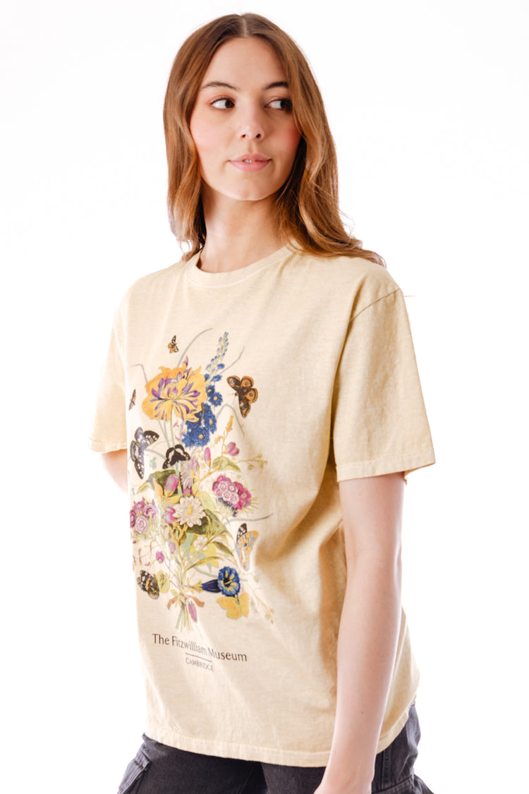 Unisex Fitzwilliam Flowers Tee - NAT
