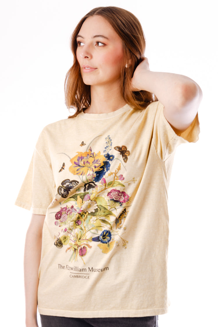 Unisex Fitzwilliam Flowers Tee - NAT
