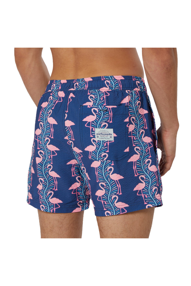 Flamingoes Swim Shorts - NVY