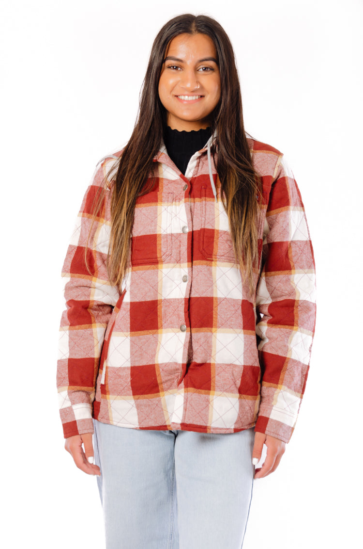 Flannel Hooded Shirt Jacket - BRK