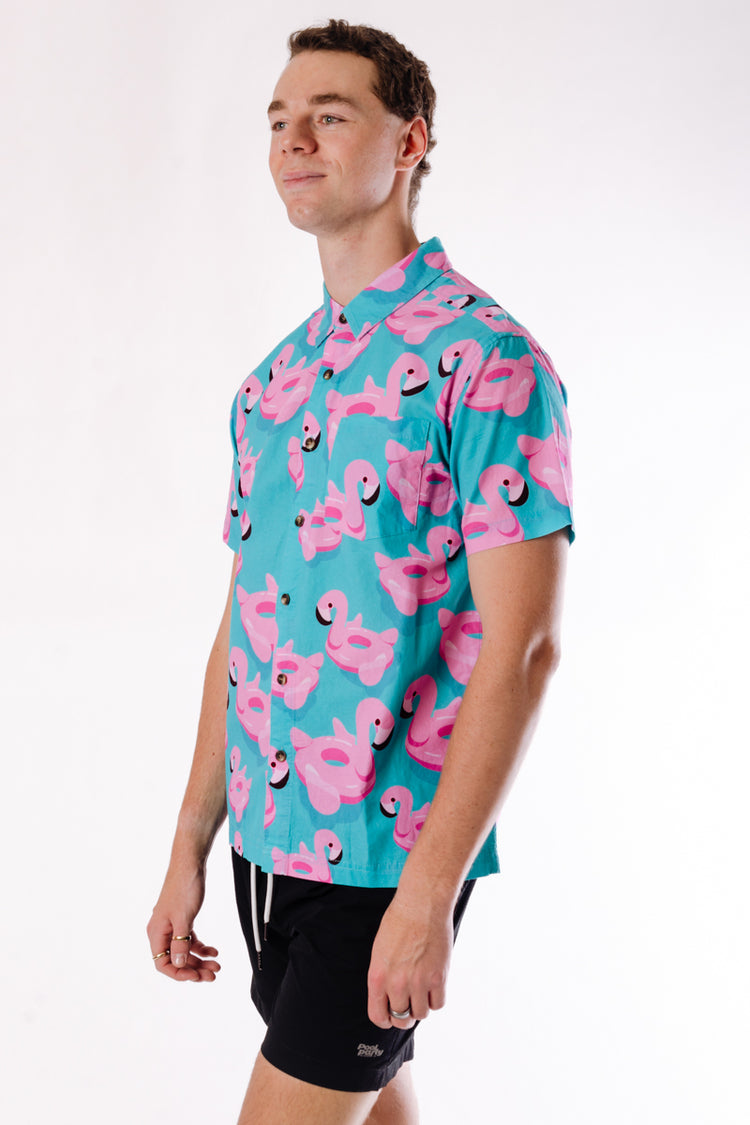Floatie Short Sleeve Shirt - BLU