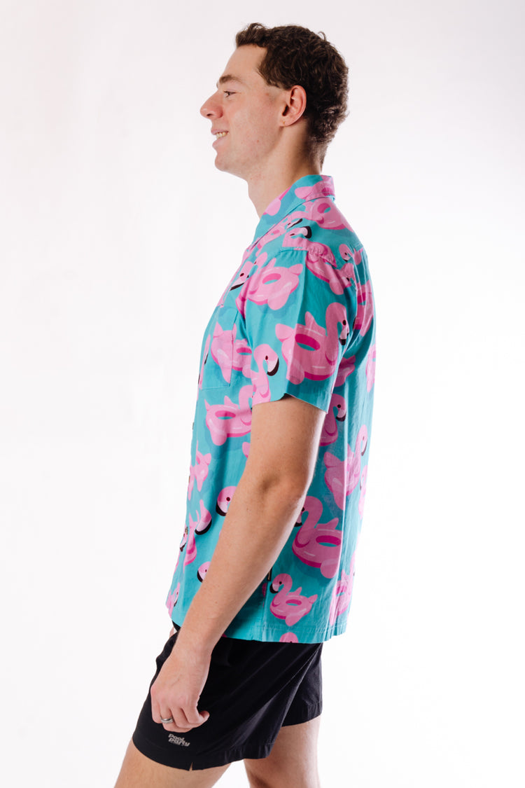 Floatie Short Sleeve Shirt - BLU
