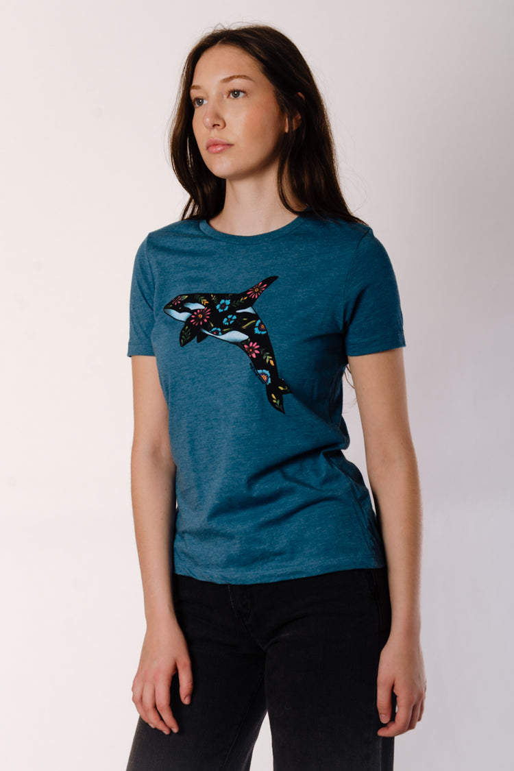 Floral Orca Tee - TEA