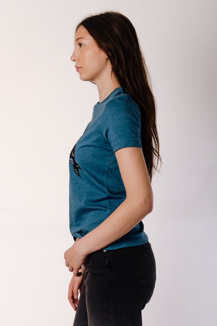Floral Orca Tee - TEA