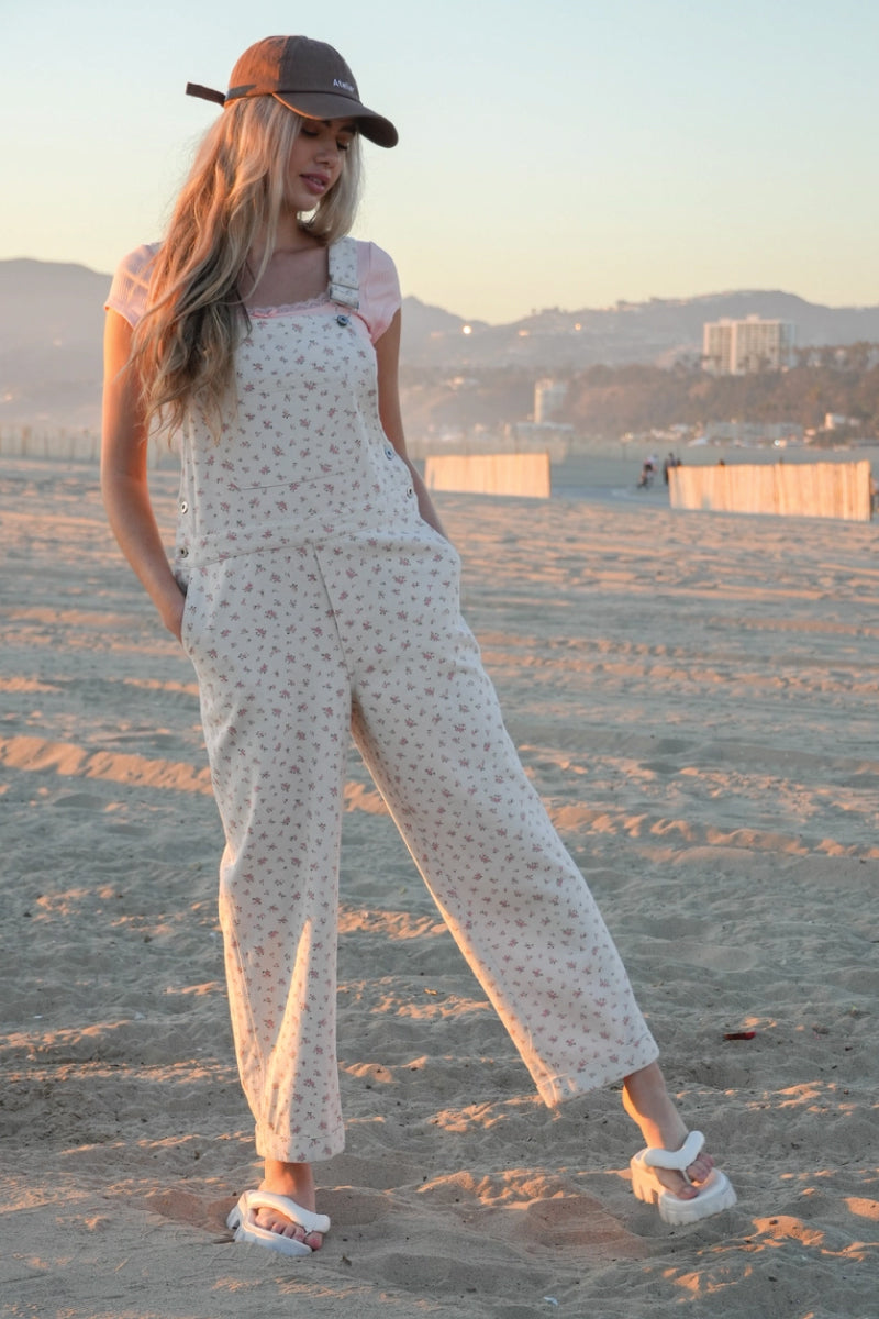 Floral Overalls - YEL