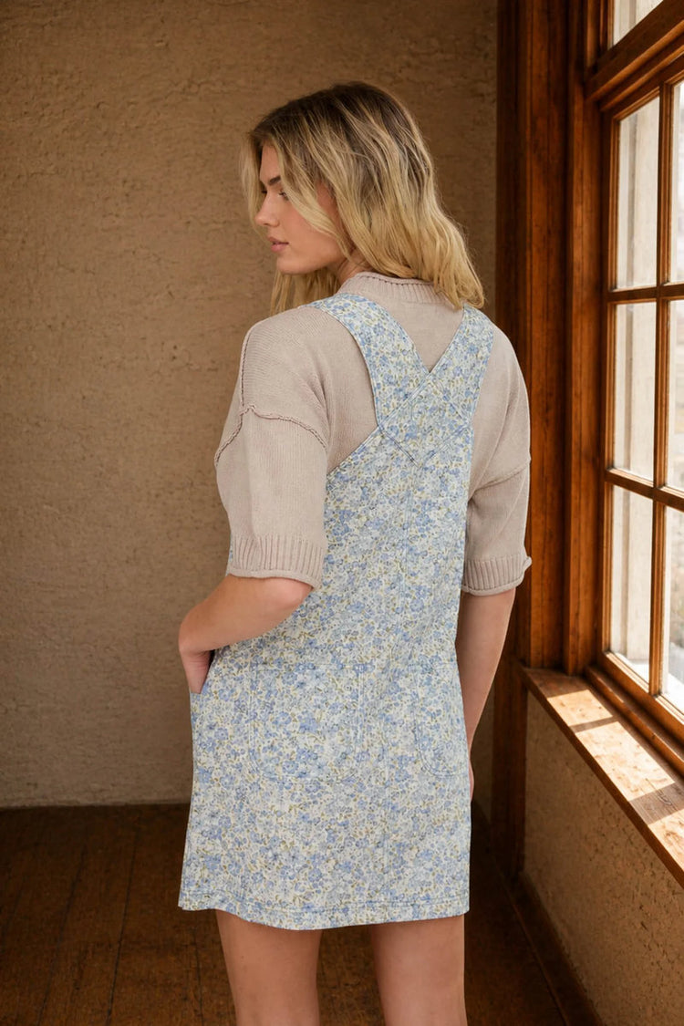 Floral Print Skirtall - BLU