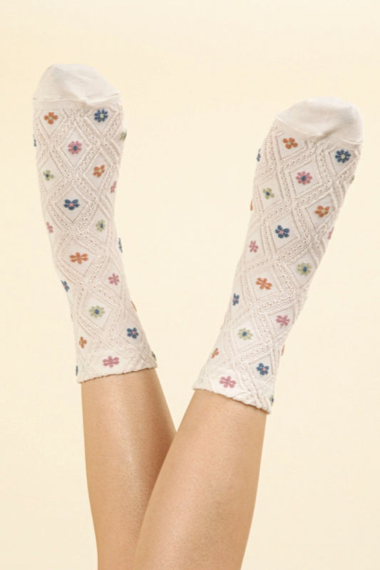 Floral Sock - CRM