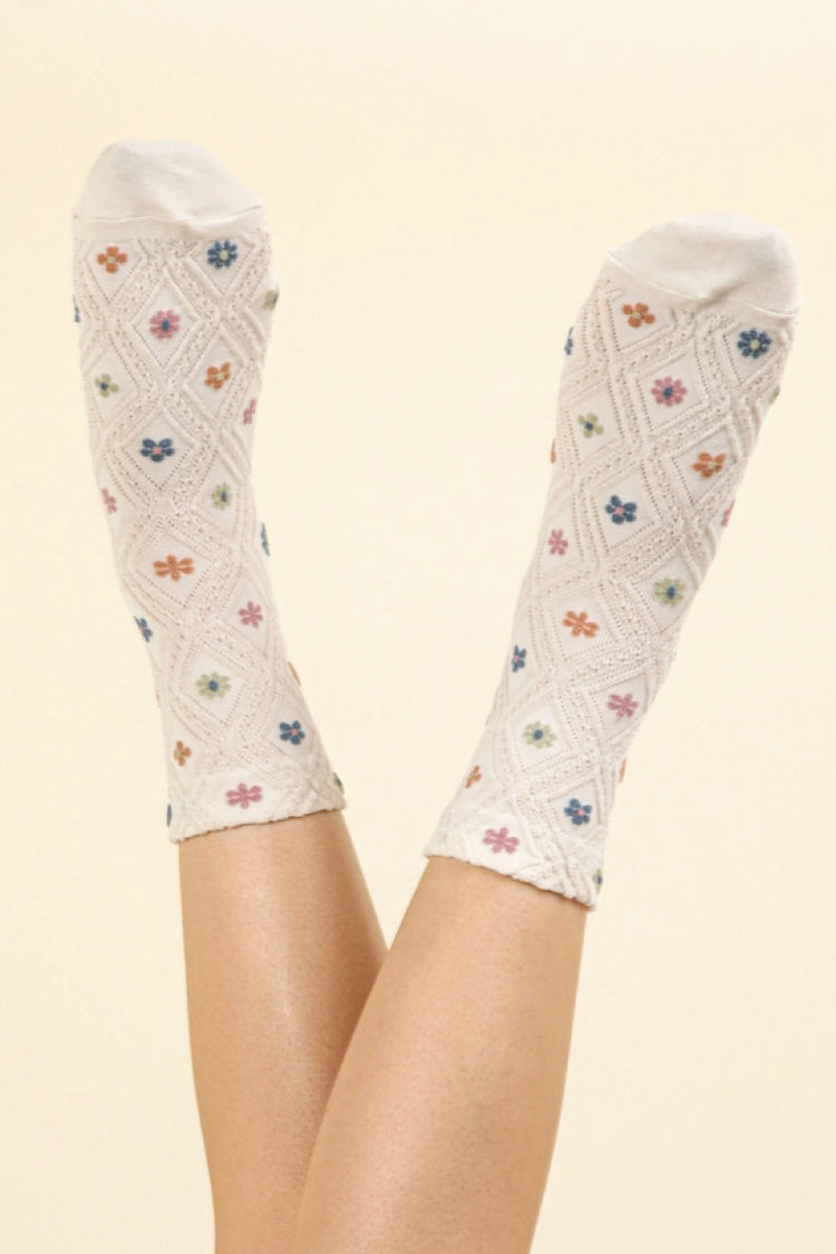 Floral Sock - CRM
