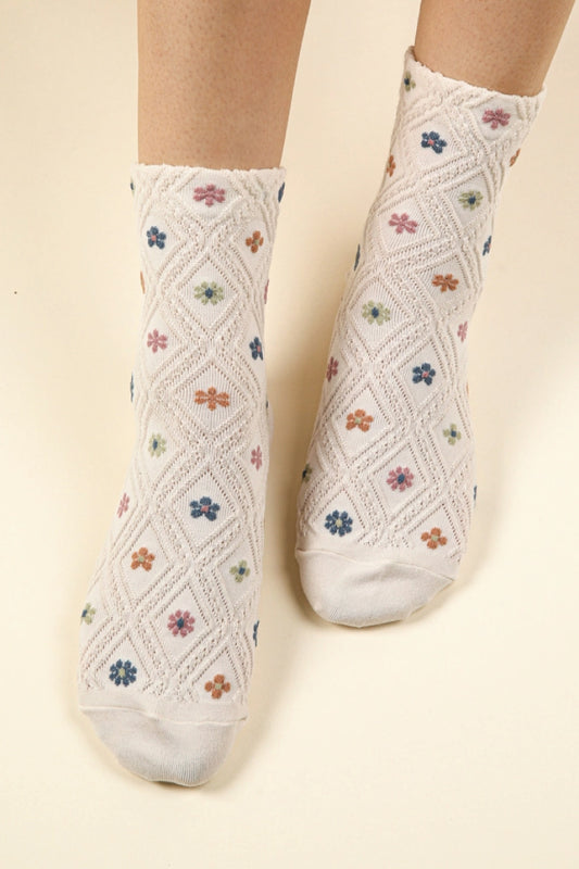 Floral Sock - CRM