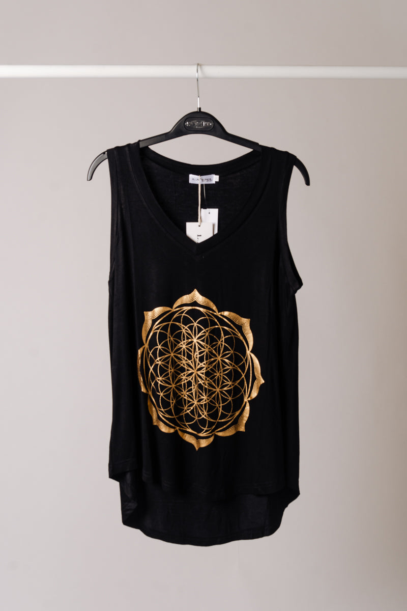 black tank top seed of life black tank top seed of life