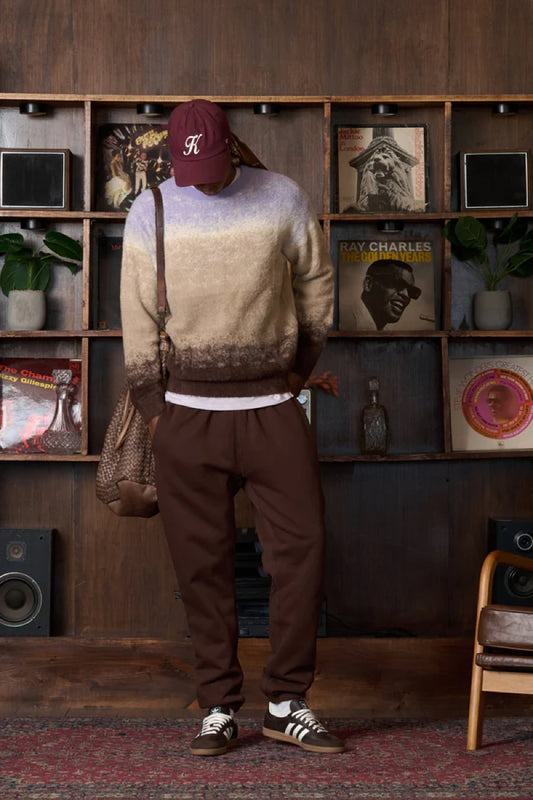 Gradient Knit Crew Sweater - PUR