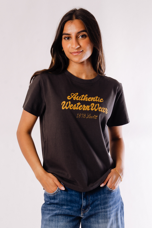 Graphic Boxy Tee - BLK