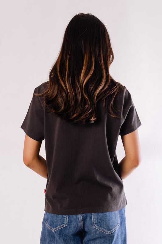 Graphic Boxy Tee - BLK