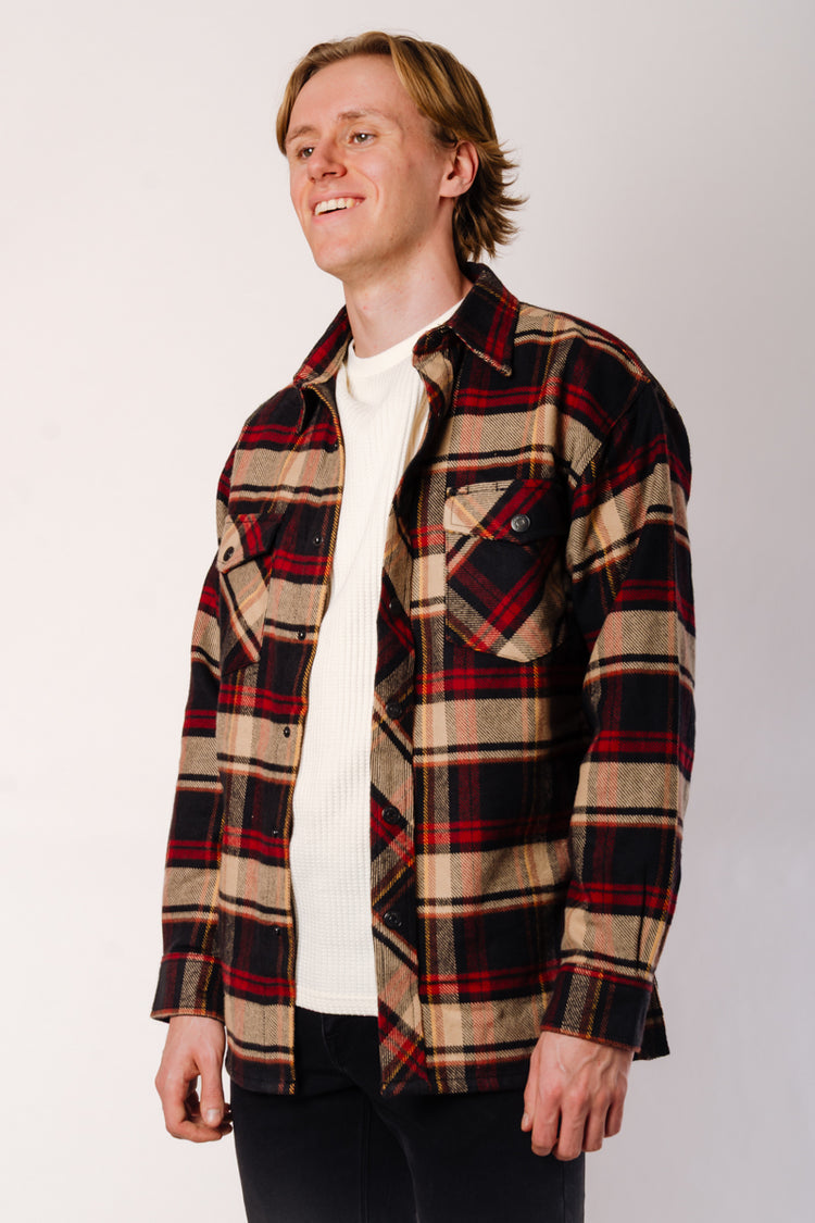 Heavy Flannel Overshirt - BKR