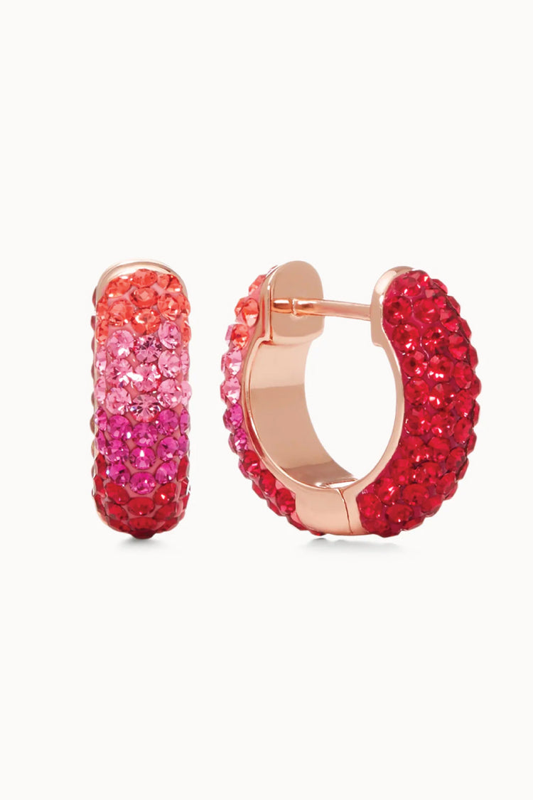 Holiday Sparkle Reversible Hoop Earrings - PRI