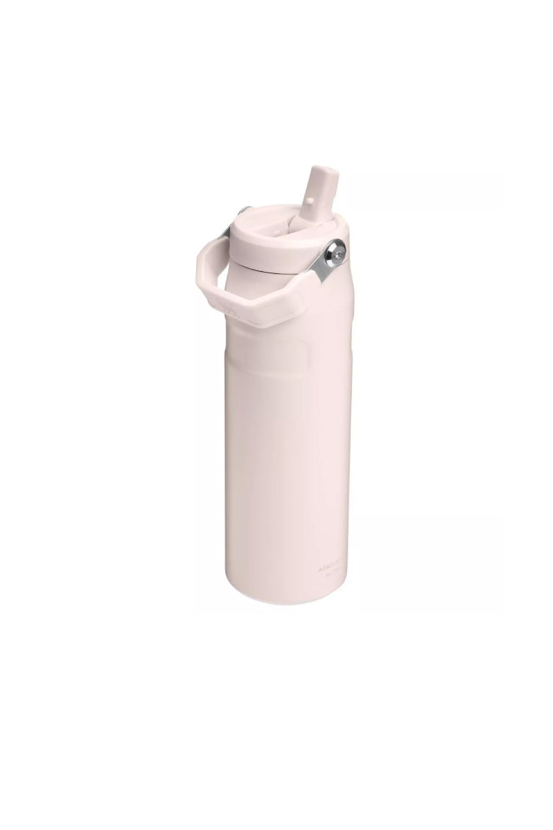 Stanley Quick-Flip Gourde Isotherme 0,47L | Acier Inoxydable | Couvercle à Poussoir | Quartz Rose