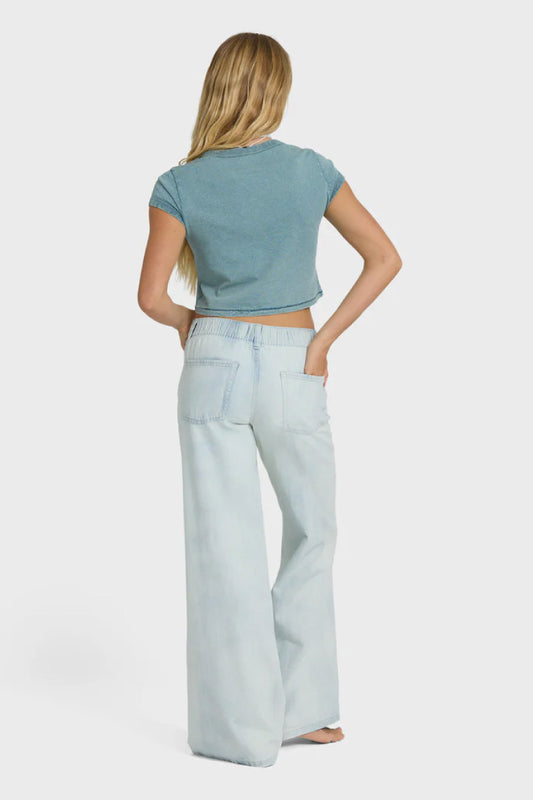 Jade Saltwashed Elastic Waist Pant - BMT