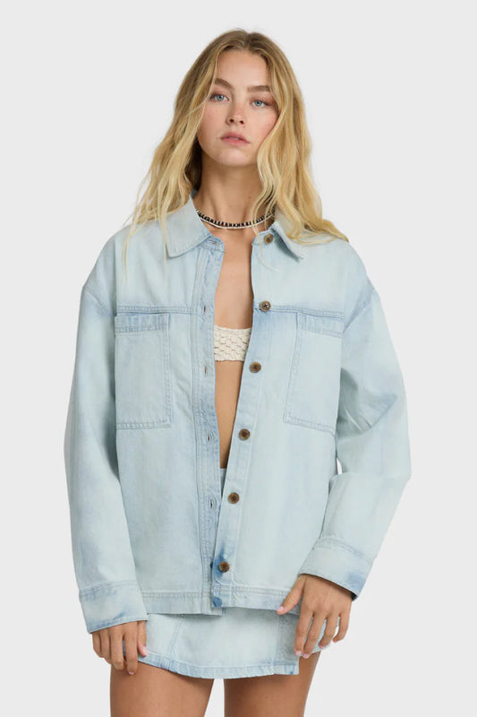 Jade Saltwashed Long Sleeve Shirt - BMT