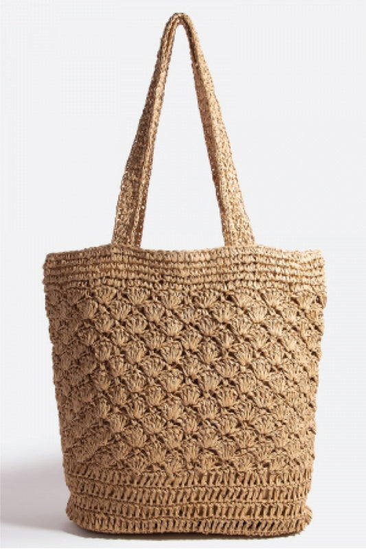 Jute Woven Tote - KHA