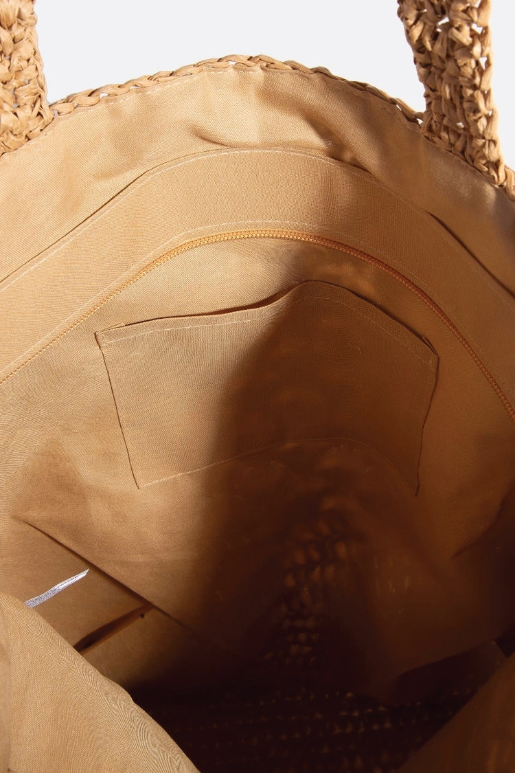 Jute Woven Tote - KHA