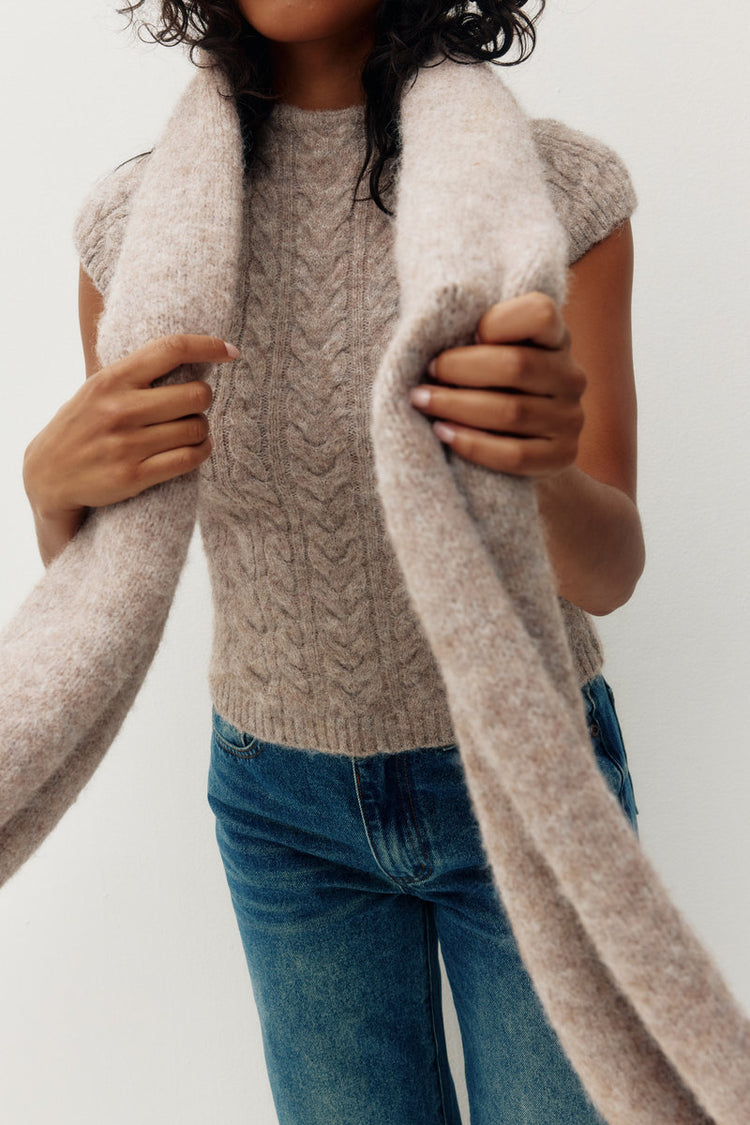 Lissie Cable Mockneck Sweater - MIL