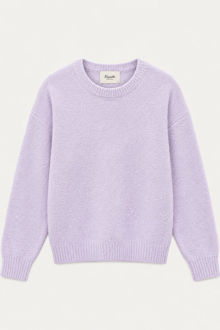 Mallow Boucle Crew Sweater - HZE