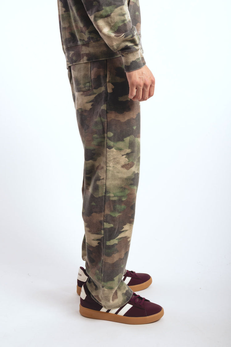 Kuwallatee Open Leg Sweatpant Paint Brush Camo - CMO