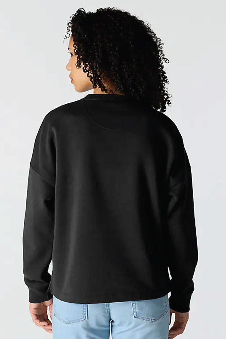 Loose Fit Graphic Sweatshirt - BLK