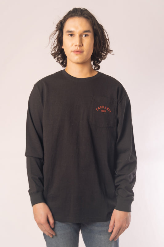 Loose Fit Longhorn Long Sleeve - BLK