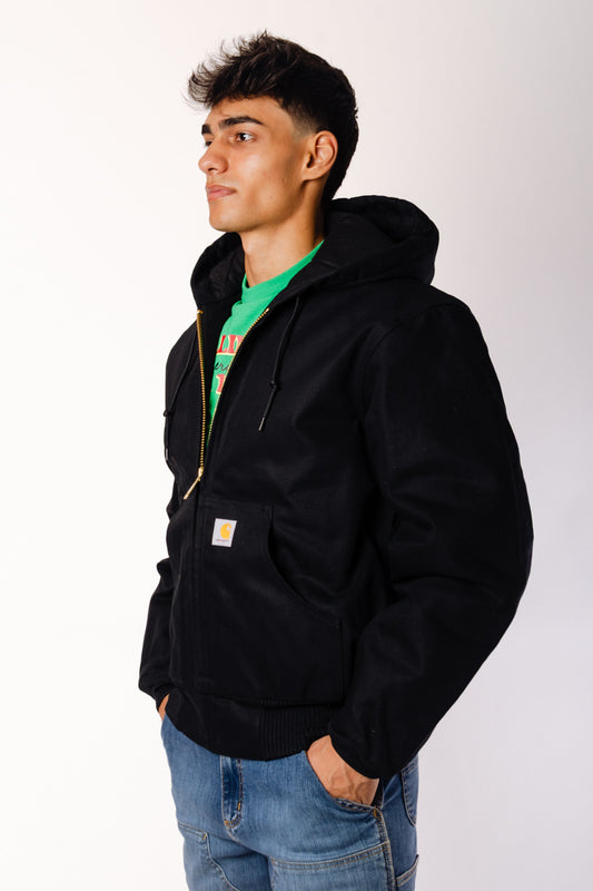 Insulated Flannel Lined Jacket - BLK