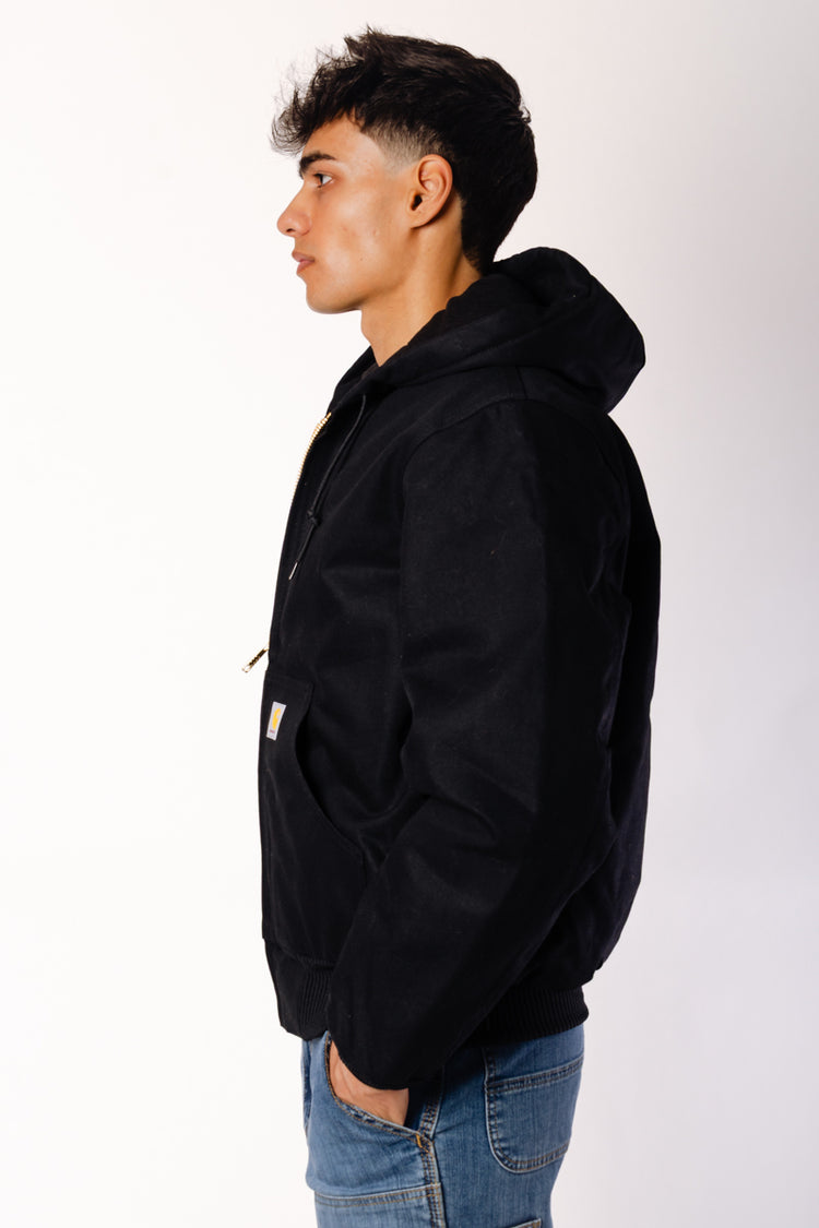 Loose Ins Flannel-Lined Jacket - BLK
