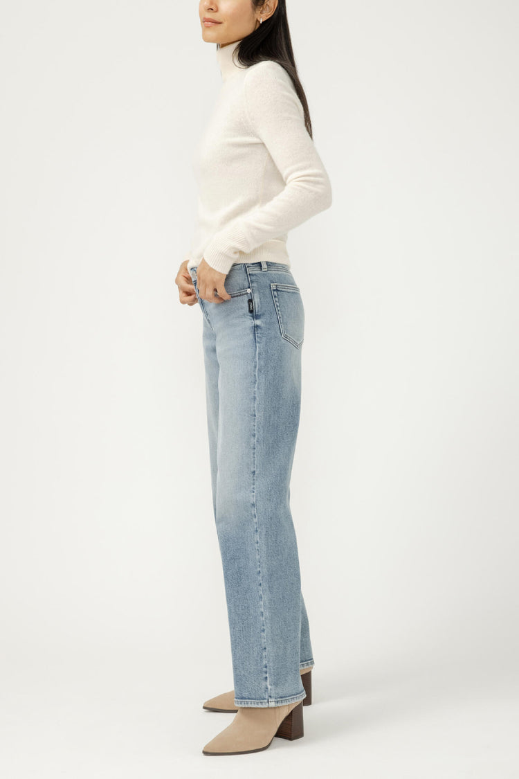 Loose & Low Straight Jeans - 33