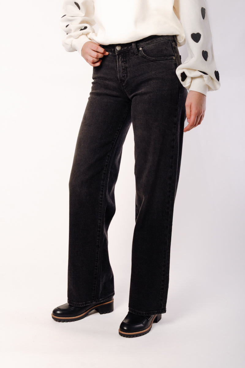 Loose & Low Straight Jeans - 33