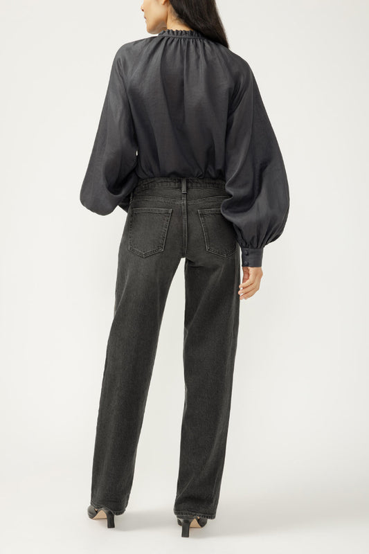 Loose & Low Straight Jeans - 33