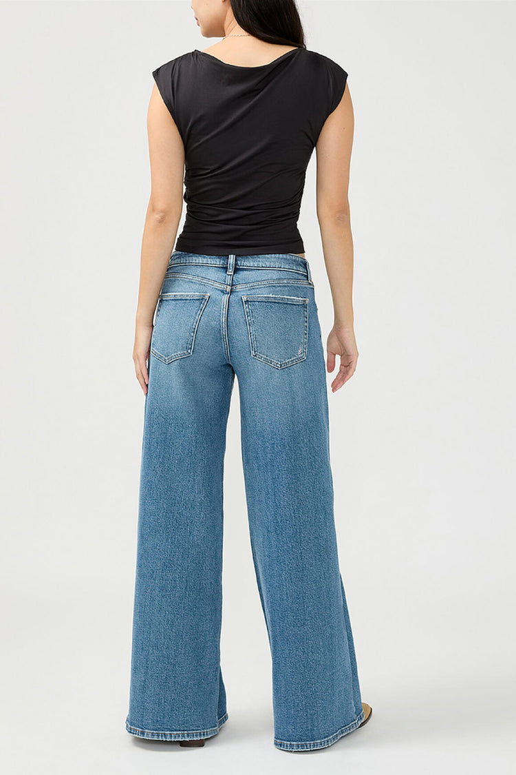 Low Rise Wide Leg Baggy Skater Jeans - 31