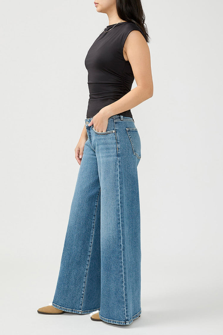 Low Rise Wide Leg Baggy Skater Jeans - 31