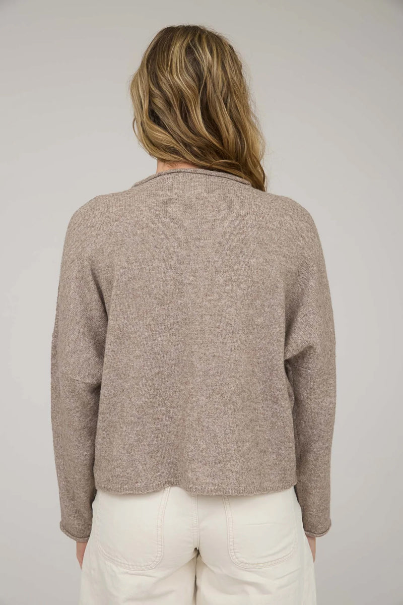 Lite Button Cardi - BRN