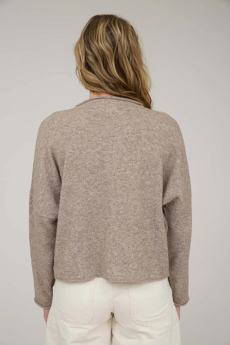 Lite Button Cardi - BRN