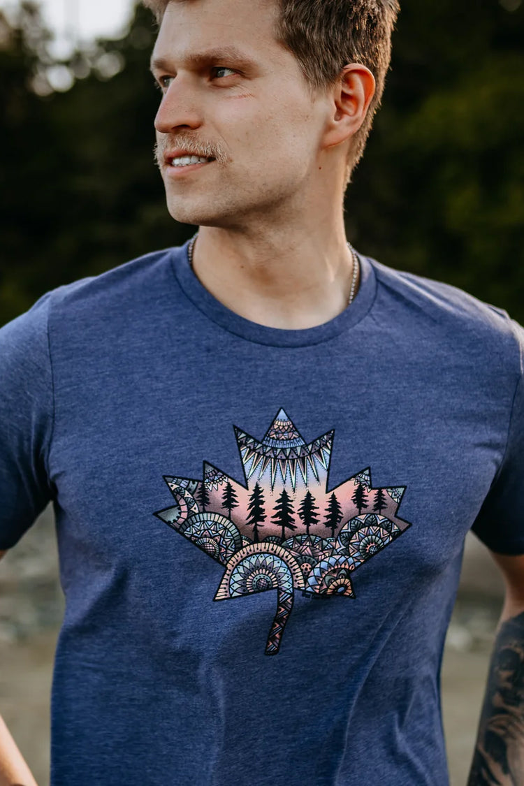 Unisex Maple Leaf Tee - NVY