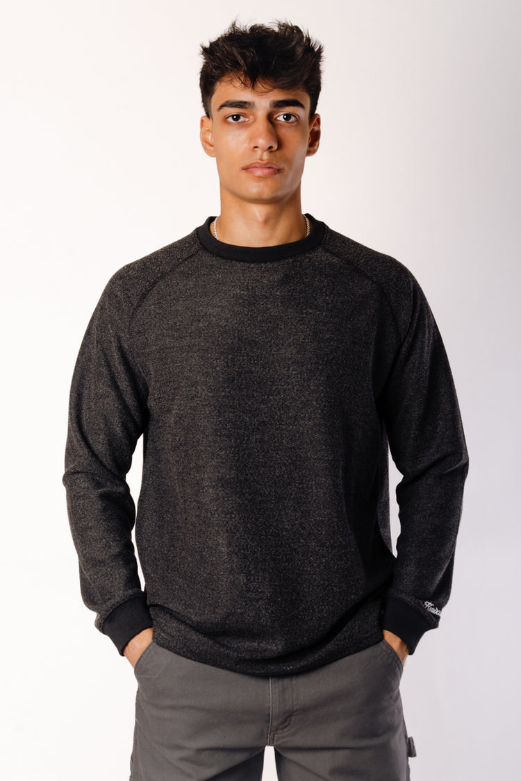 Marled Thermal - BLK