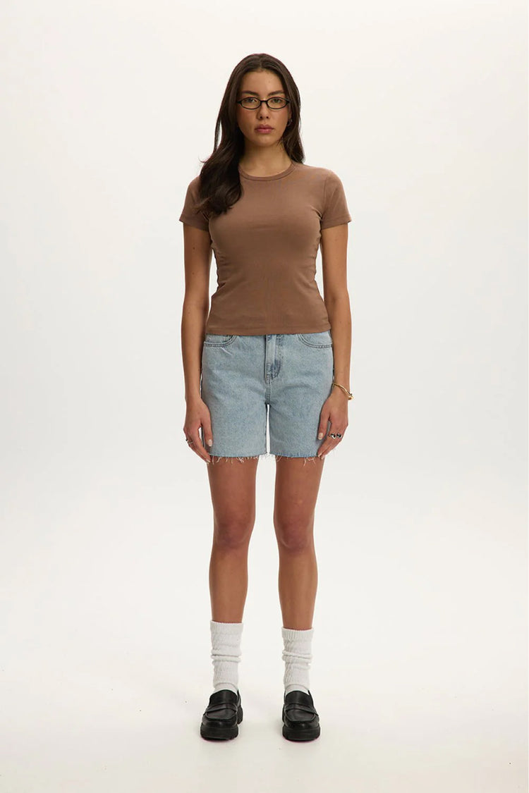 Micro Rib Tee - TAU