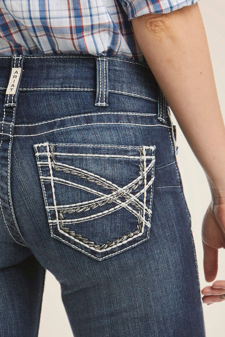 Mid Rise Entwined Bootcut Jeans